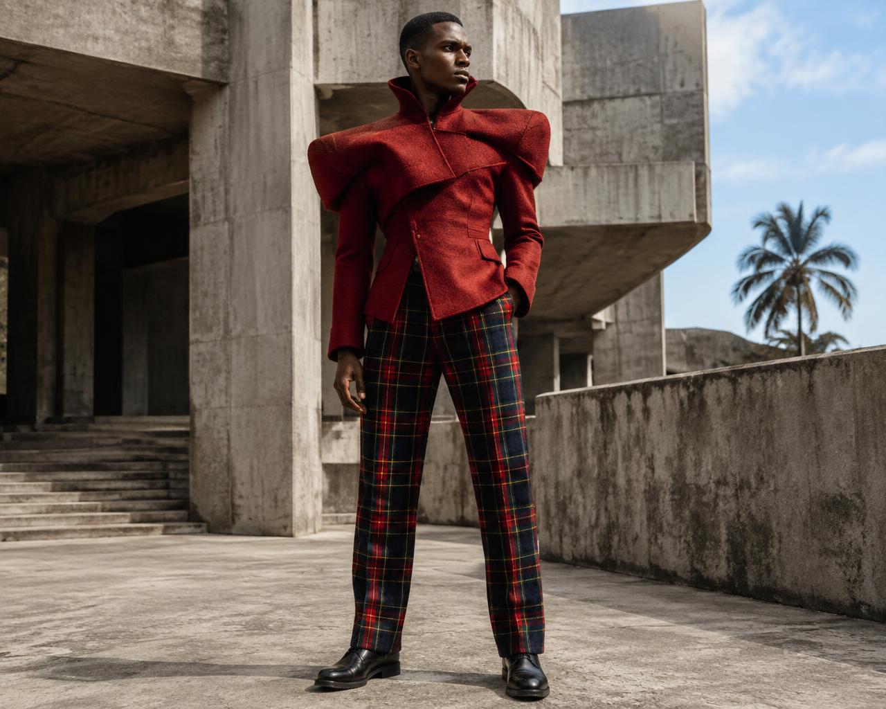 Bantu Clan Season model against an open sky